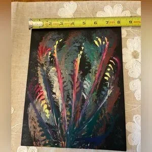 Bead art shop on canvas